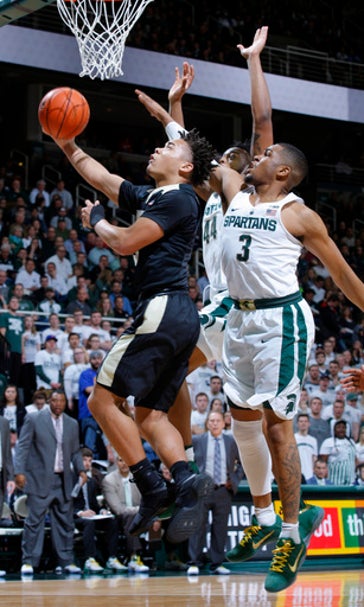 Swanigan's 25, 17 help No. 20 Purdue beat Michigan St 84-73 (Jan 24, 2017)
